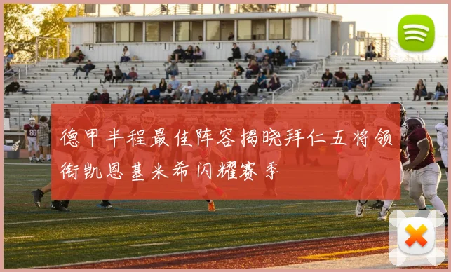 德甲半程最佳阵容揭晓拜仁五将领衔凯恩基米希闪耀赛季
